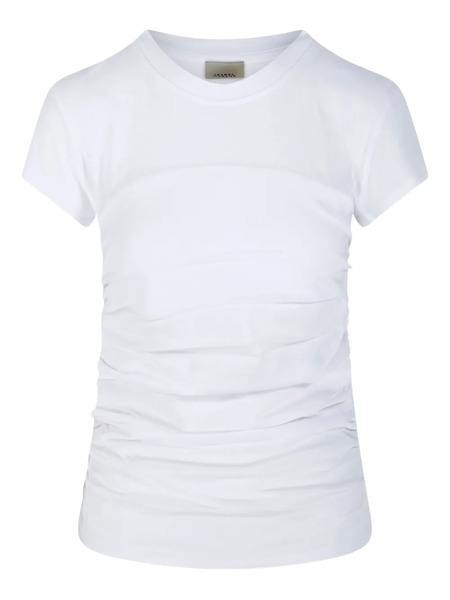  Marant étoile Gathered Short-sleeve T-shirt - White 