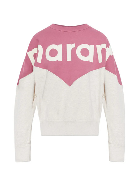 Marant étoile Houston Logo-detail Sweatshirt - Pink 