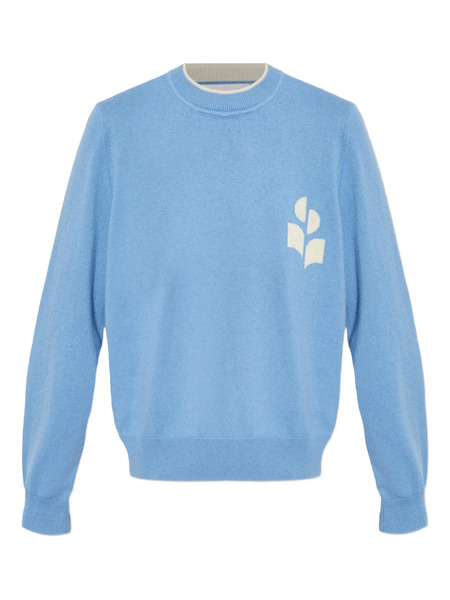  Marant étoile Intarsia-knit Logo Sweater - Blue 