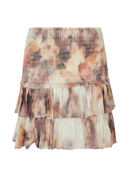  Marant étoile Jocadia Ruffled Mini Skirt - Neutrals 