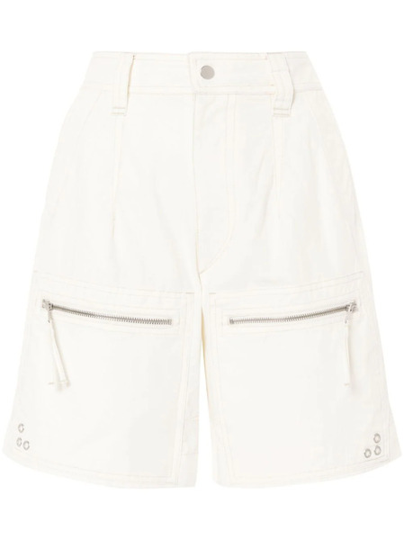  Marant étoile Kynan Cotton Shorts - Neutrals 