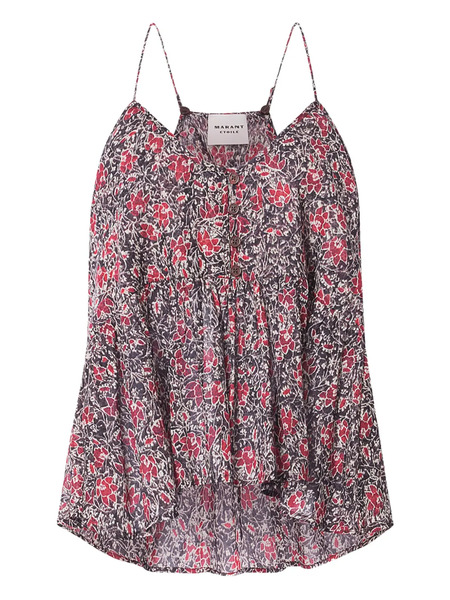  Marant étoile Lirhetta Ruffled Top - Black 