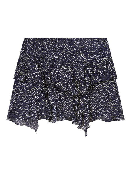  Marant étoile Lolita Ruffled-hem Mini Skirt - Blue 