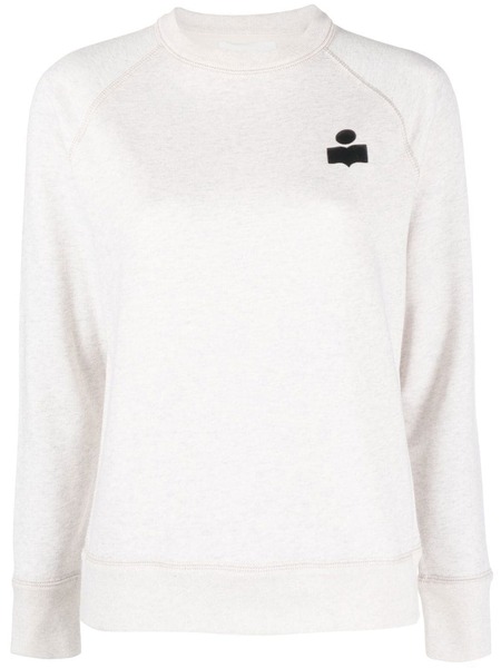  Marant étoile Milla Logo-embroidered Sweatshirt - Neutrals 