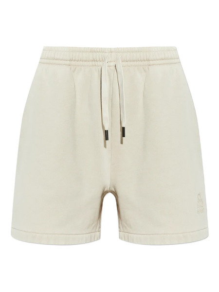  Marant étoile Miranae Logo-embroired Track Shorts - Neutrals 