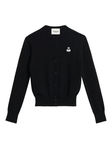  Marant étoile Mona Embroidered Cardigan - Black 