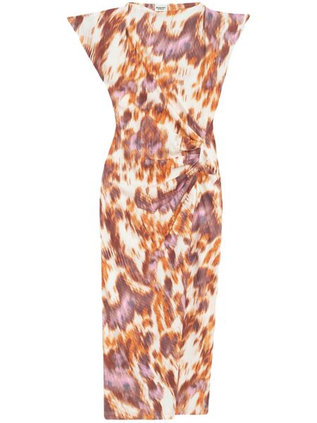  Marant étoile Nadela Midi Dress - Neutrals 