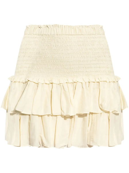  Marant étoile Naomi Ruffled Skirt - Neutrals 