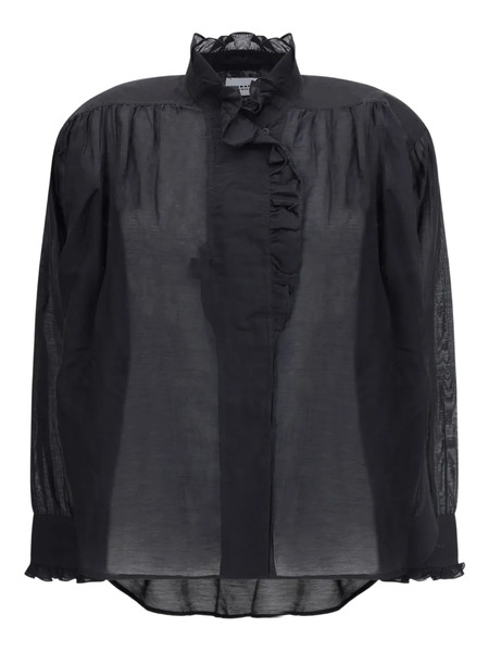  Marant étoile Pamias Ruffled Top - Black 