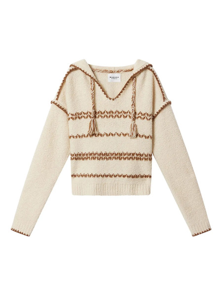  Marant étoile Romera Hooded Pullover - Neutrals 