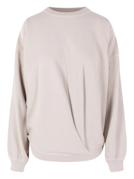  Marant étoile Sauria Draped Sweatshirt - Neutrals 