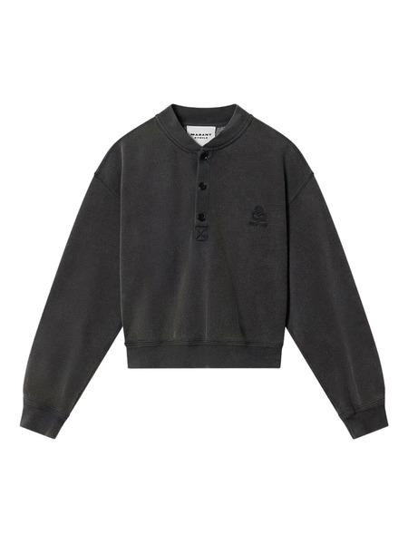  Marant étoile Simony Embroidered Sweatshirt - Grey 