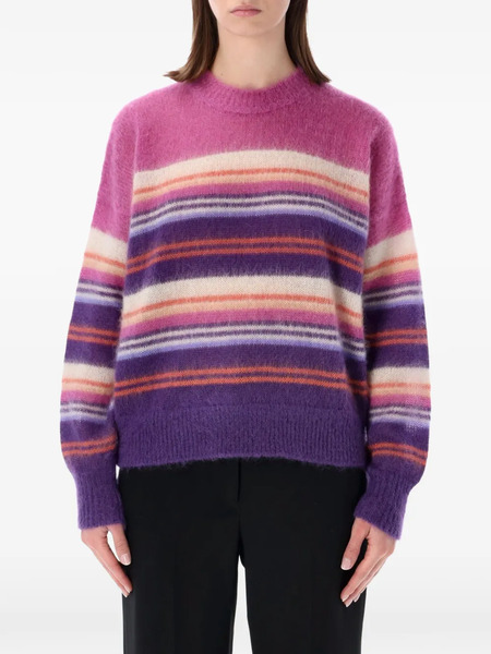  Marant étoile Striped-pattern Sweater - Purple 