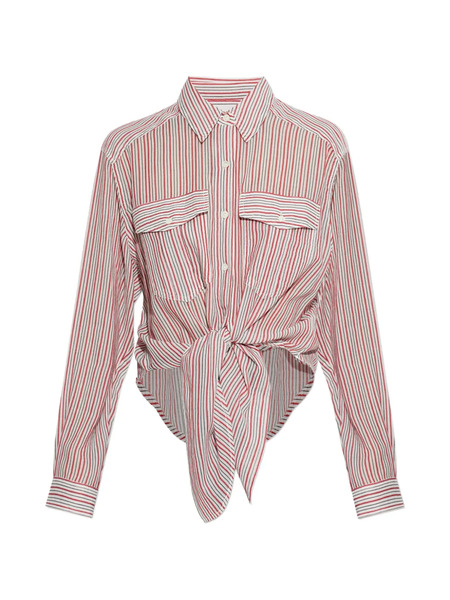  Marant étoile Striped Pocket Shirt - White 