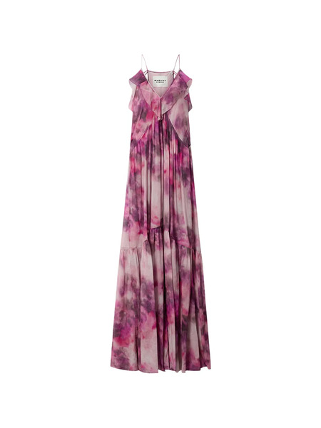 Marant étoile Vasmila Ruffled Maxi Dress - Purple 