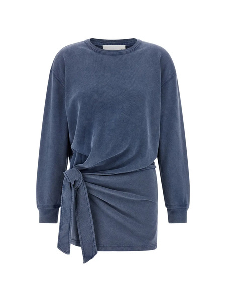  Marant étoile Zae Wrap-style Sweat Dress - Blue 