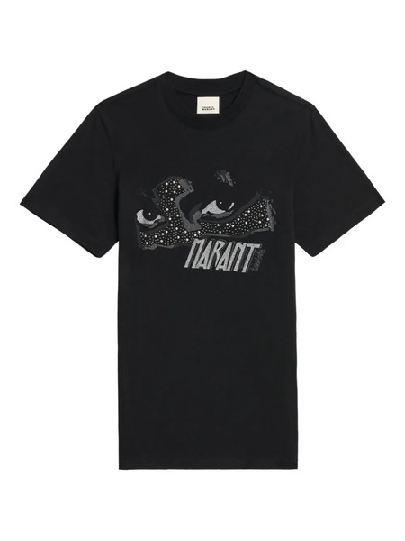  Marant étoile Zoeline Sequin Stud T-shirt - Black 