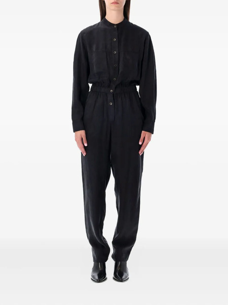  Marant étoile Zully Button-fastening Pocket Jumpsuit - Black 