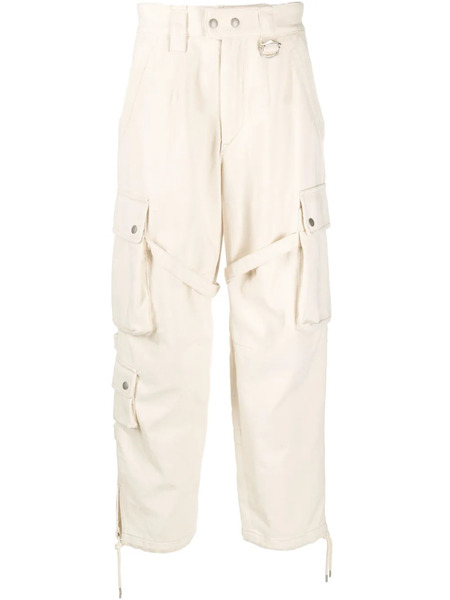  Marant Eusebio Cotton Cargo Pants - Neutrals 