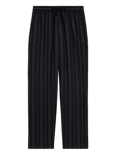 Marant Isaki Pinstripe Drawstring Trousers - Black 