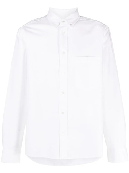  Marant Logo-embroidered Button-down Shirt - White 