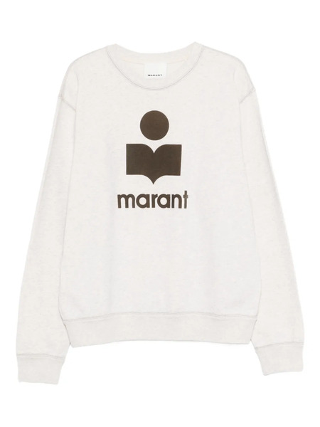  Marant Logo Print Sweatshirt - Neutrals 