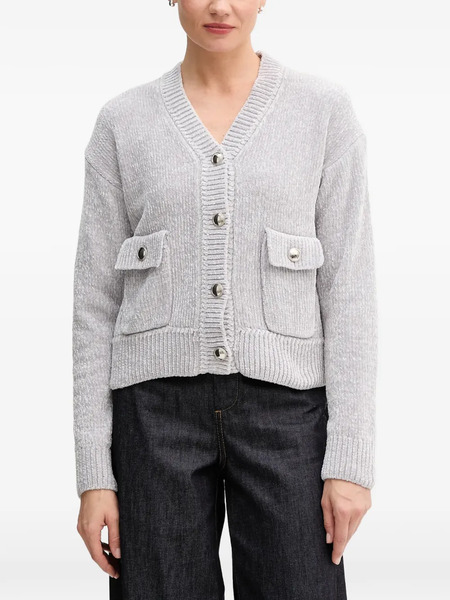  Marc Aurel Pocket Button Cardigan - Grey 