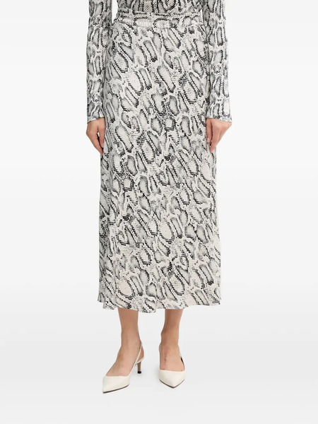  Marc Aurel Printed Midi Skirt - White 
