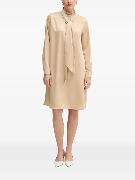  Marc Aurel Tie Neck Dress - Neutrals 