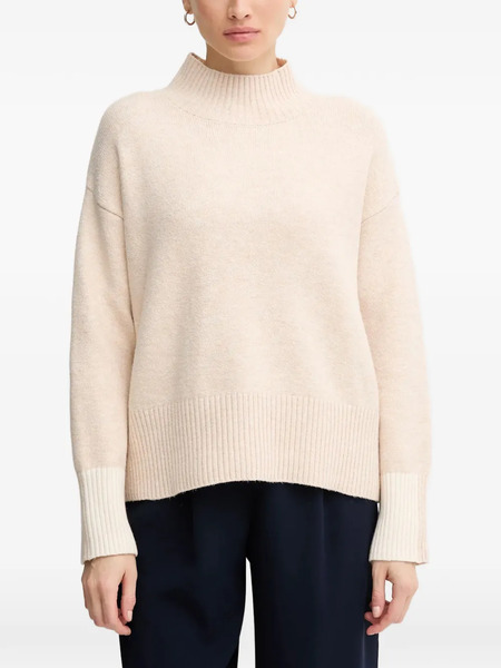  Marc Aurel Turtleneck Ribbed Sweater - Neutrals 