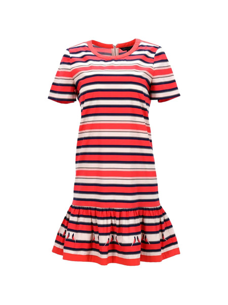 Marc By Marc Jacobs 2024 Flavin Striped Dress - Red 