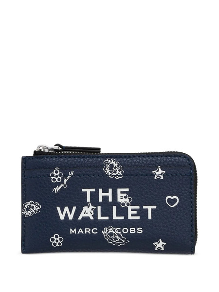  Marc Jacobs Bandana Leather Zip Wallet - Blue 