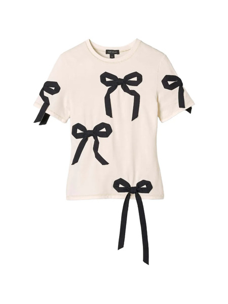  Marc Jacobs Bow-print T-shirt - Neutrals 
