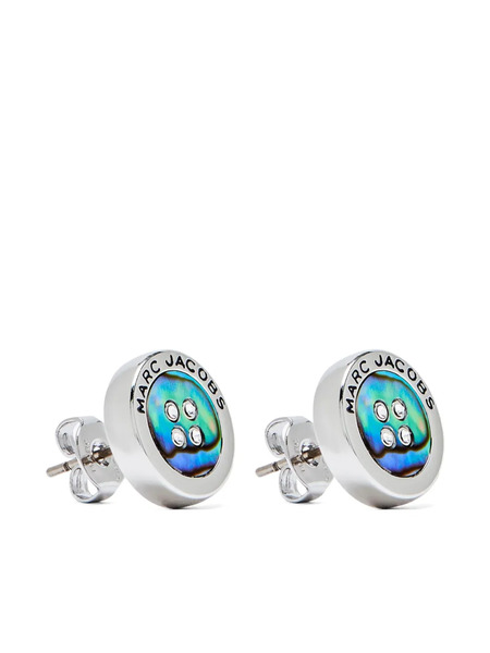 Marc Jacobs Button Earrings - Silver 