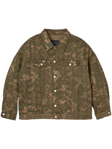  Marc Jacobs Camouflage-print Denim Trucker Jacket - Green 