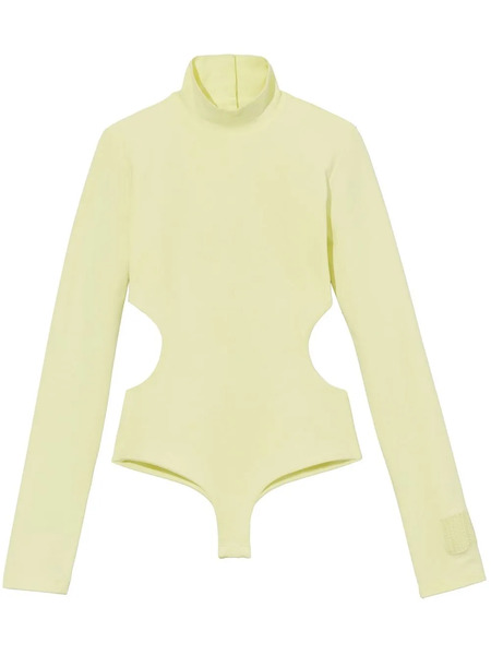  Marc Jacobs Cut-out Long-sleeve Bodysuit - Yellow 
