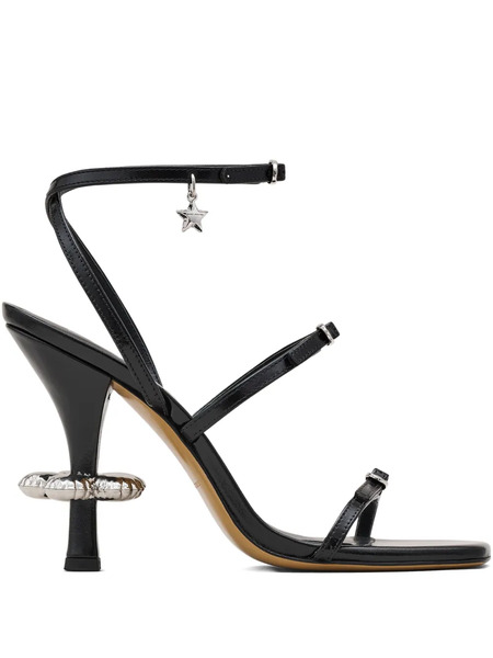  Marc Jacobs Daisy Leather Sandals - Black 