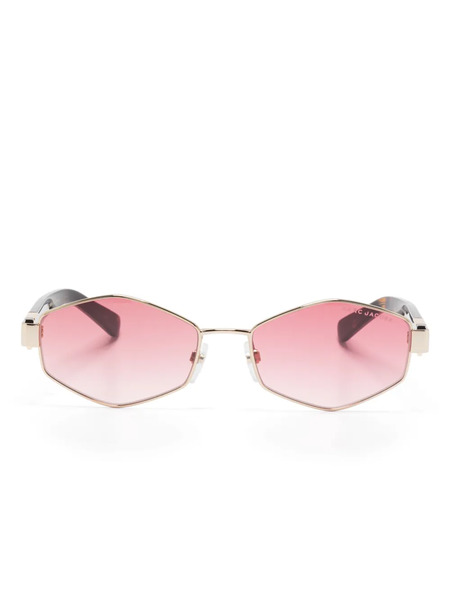  Marc Jacobs Eyewear Geometric-frame Sunglasses - Gold 
