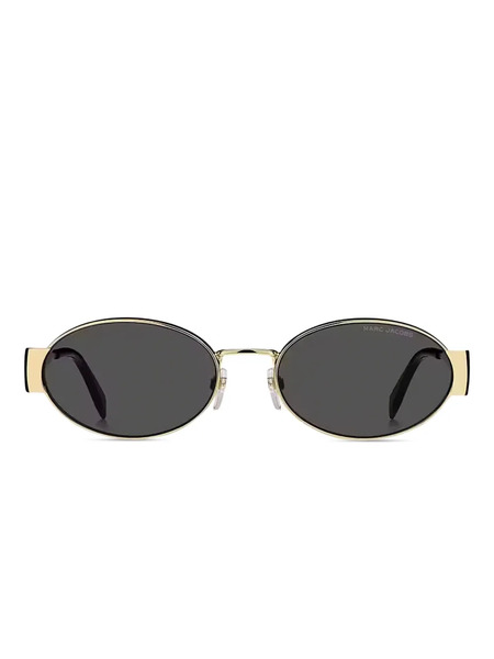  Marc Jacobs Eyewear Oval-frame Sunglasses - Gold 