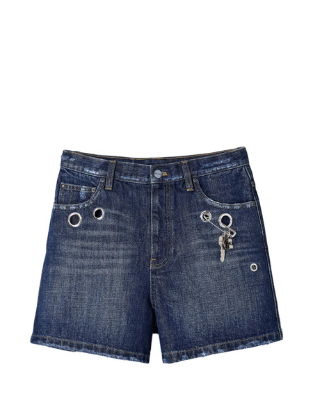  Marc Jacobs Grommet Denim Shorts - Blue 