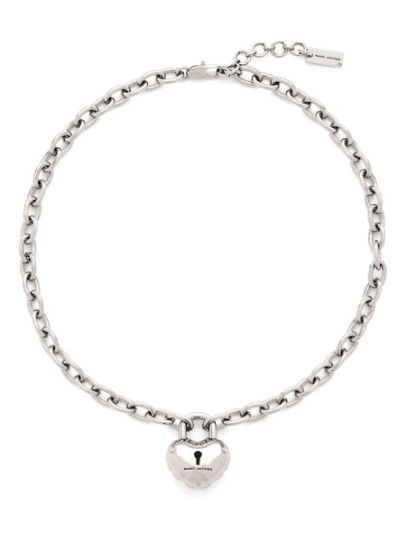  Marc Jacobs Heart Balloon Pendant Necklace - Silver 