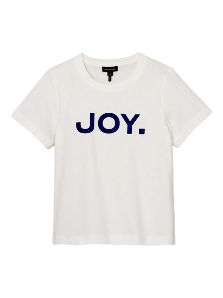  Marc Jacobs Joy Velvet-logo T-shirt - White 