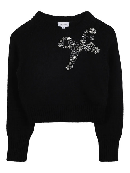  Marc Jacobs Kids Bead-embellished Jumper - Black 