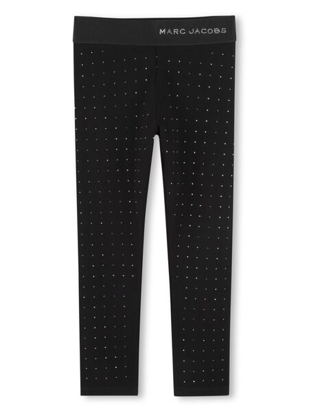  Marc Jacobs Kids Crystal-embellished Leggings - Black 