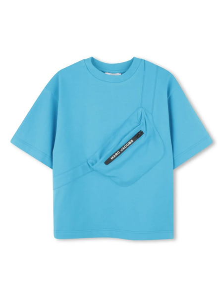  Marc Jacobs Kids 3d Zipped Pocket T-shirt - Blue 