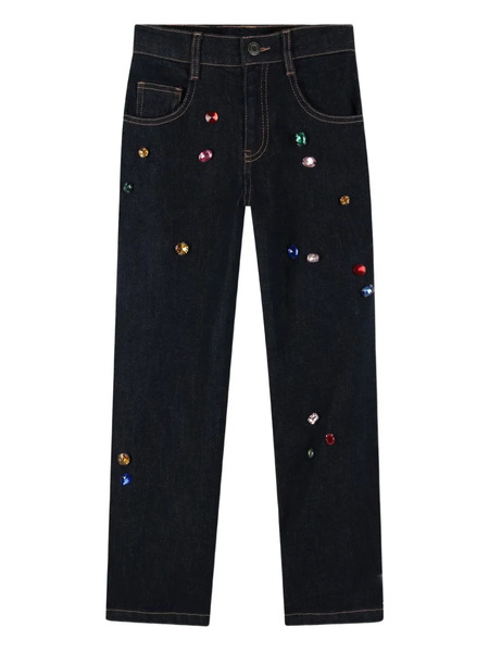  Marc Jacobs Kids Embellished Denim Jeans - Blue 