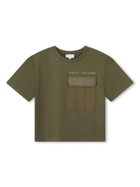  Marc Jacobs Kids Embellished Logo T-shirt - Green 