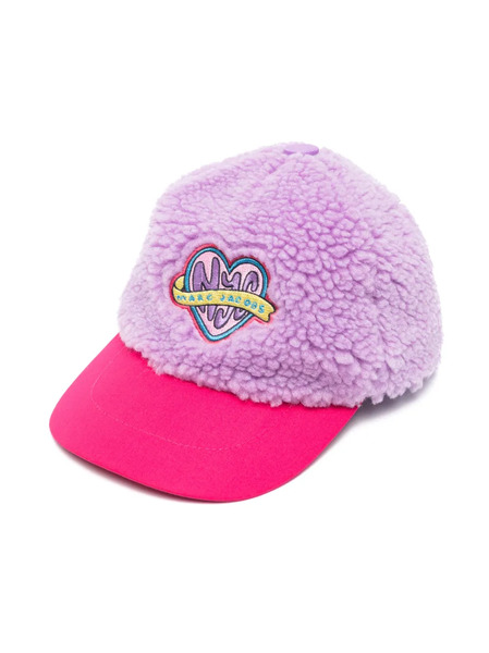  Marc Jacobs Kids Embroidered Brushed Cap - Purple 