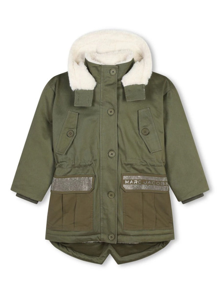  Marc Jacobs Kids Faux-fur Hoodie Coat - Green 