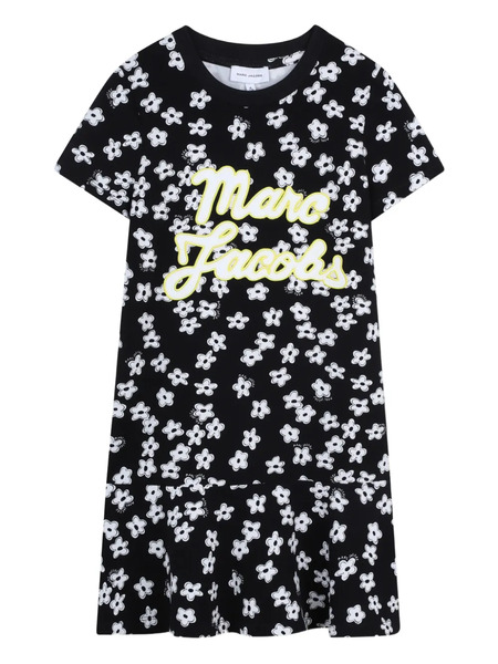  Marc Jacobs Kids Floral-print Dress - Black 